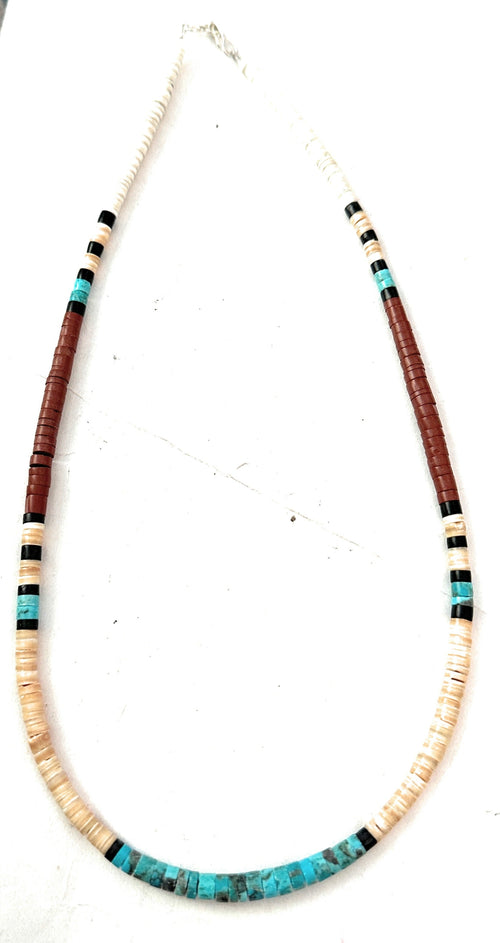 Santo Domingo Multi Stone Beaded Necklace