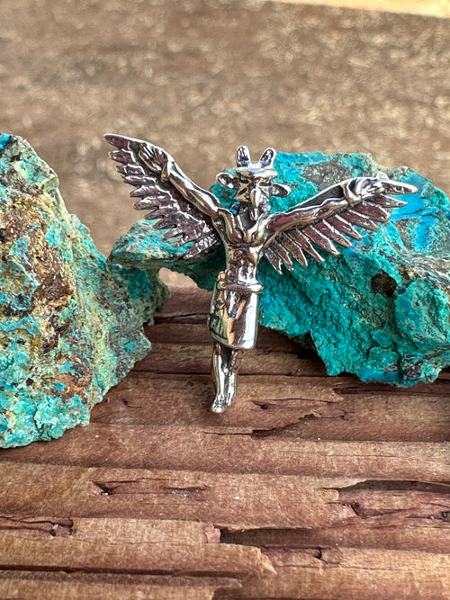 Sterling Silver Eagle Kachina  Charm