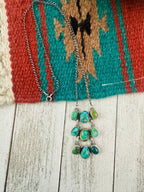 Navajo Sterling Silver & Sonoran Mountain Turquoise Necklace