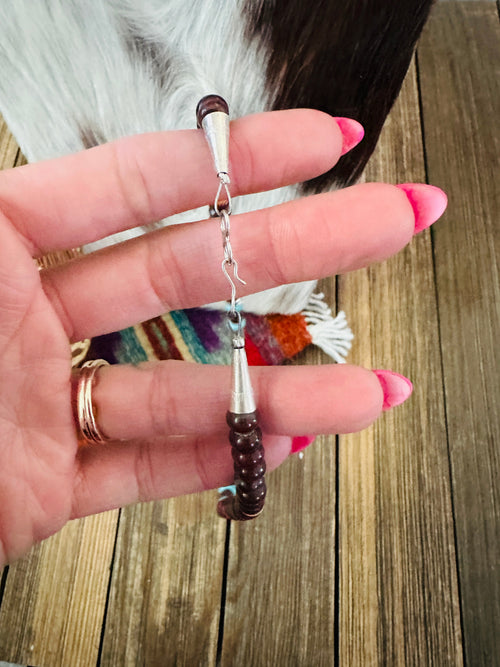 Handcrafted Multi Stone & Sterling Silver Beaded 16” Necklace by T & R Singer