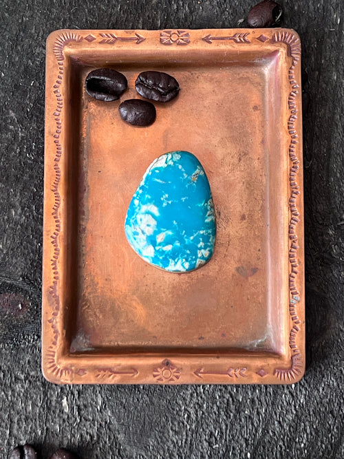 Teal Kingman Turquoise Cabochon, K001