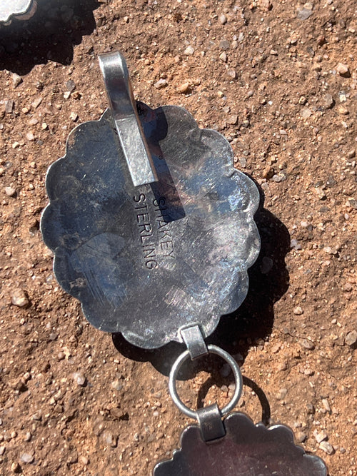 Stunning Estate Collection Handcrafted Sterling Silver and Multistone Cluster Link Concho Belt by Robert Shakey