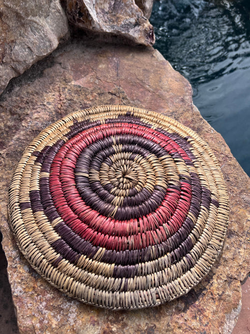 Old Pawn Handcrafted Woven Basket  #12
