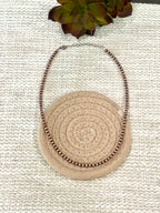 Handmade Copper 16” 4mm Beaded Necklace