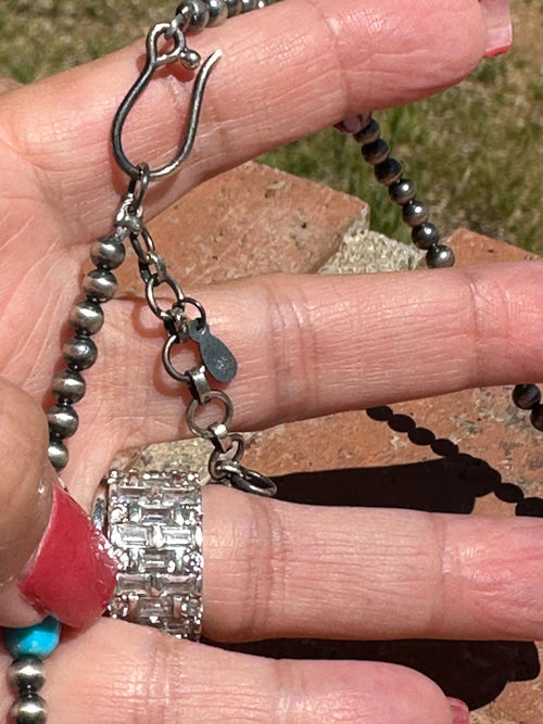 Handmade Pink Dream & Sterling Silver Beaded Necklace