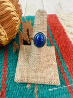 Old Pawn Navajo Sterling Silver & Lapis Ring