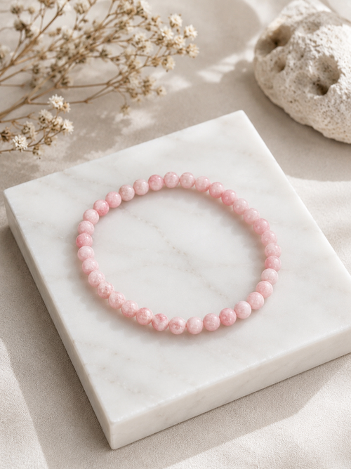 Sunstone 6mm Beaded Stretch Bracelet
