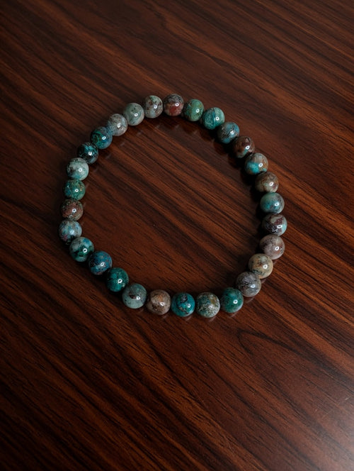 Ruby Zoisite 6mm Beaded Stretch Bracelet