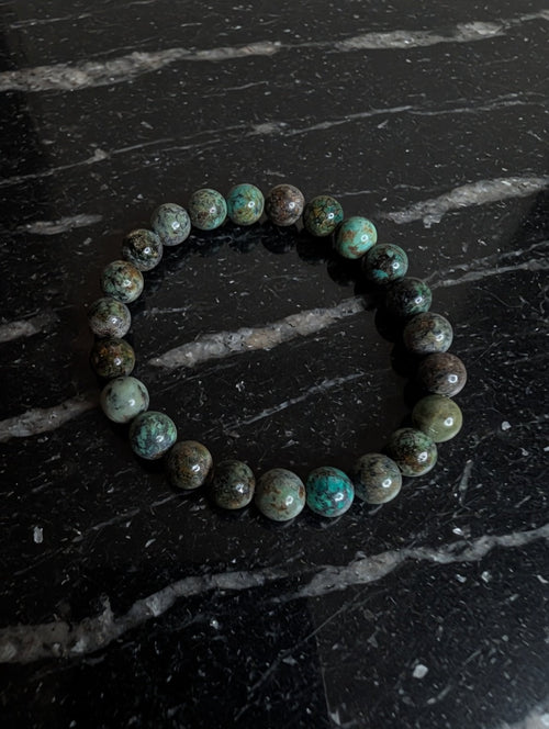 African Turquoise Jasper 8mm Beaded Stretch Bracelet