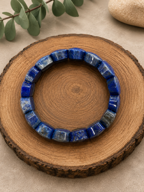 Lapis Beaded Stretch Bracelet✅