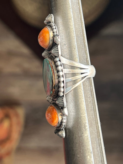 Rosella Paxson Pilot Mountain and Spiny Oyster Shell Ring