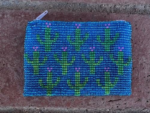 Handmade Beaded Saguaro Cactus Coin Purse
