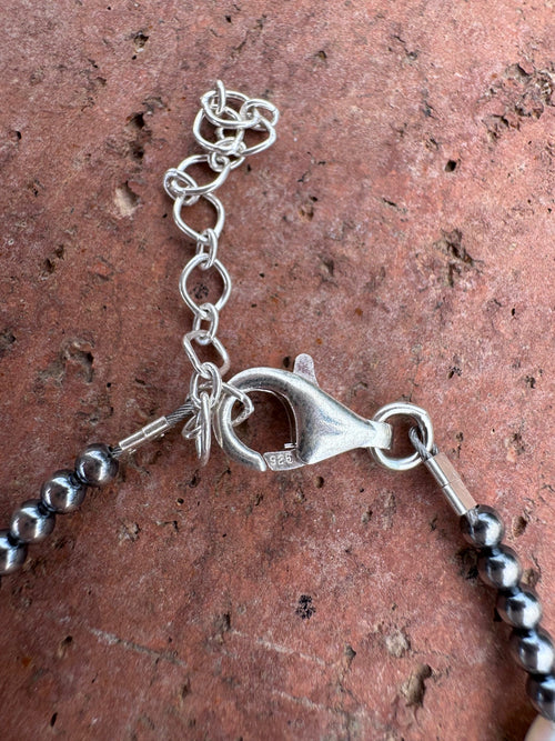 Handcrafted Freshwater Pearl & Sterling Silver Pearl 3-12mm Beaded Bracelet 6.5"