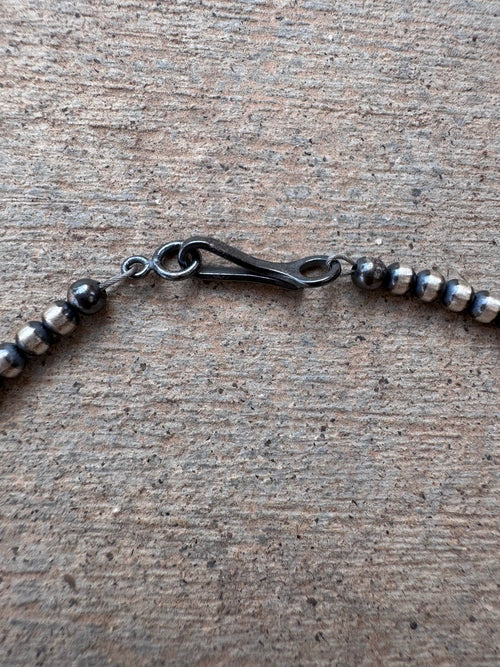 Handcrafted Freshwater Pearl & Sterling Silver Pearl 3-10mm Beaded Lariat Necklace 20"