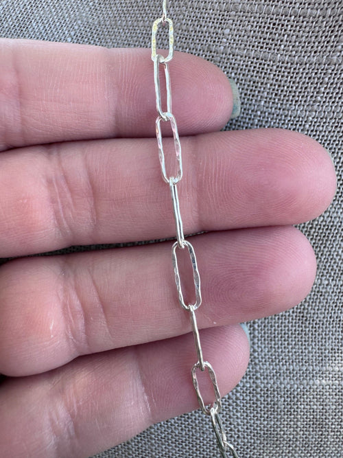 Handmade Sterling Silver Hubei Mixed Beaded Cowboy Hat Necklace by Roaming Buffalo 21"