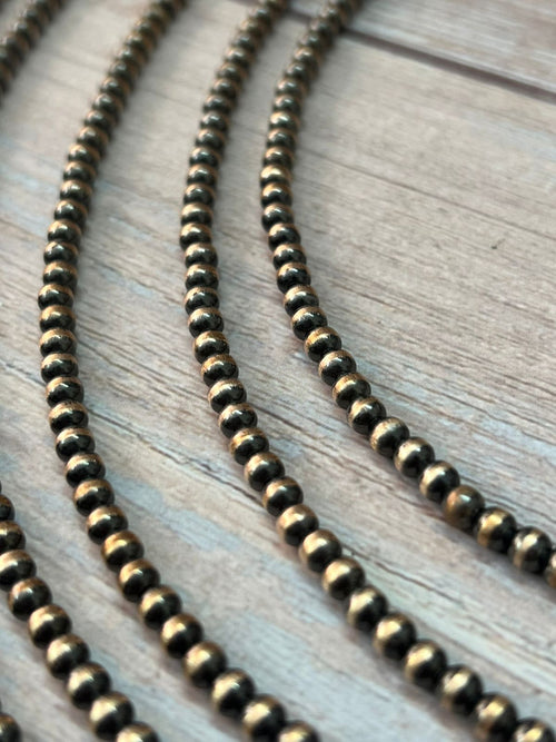 Handmade Nizhoni Copper 4MM Beaded Necklace