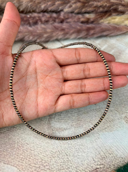 Handmade Copper Beaded 3MM Necklace