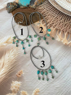 Handmade Sterling Silver Sonoran Turquoise Collection: Beaded Necklace Signed Nizhoni