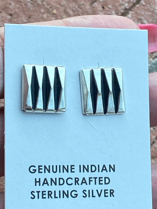 Leander Tahe Beth Dutton Sterling Mini Earrings