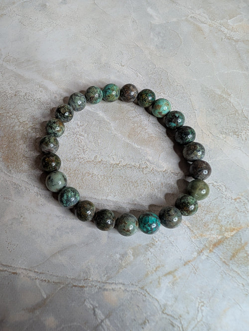 African Turquoise Jasper 8mm Beaded Stretch Bracelet