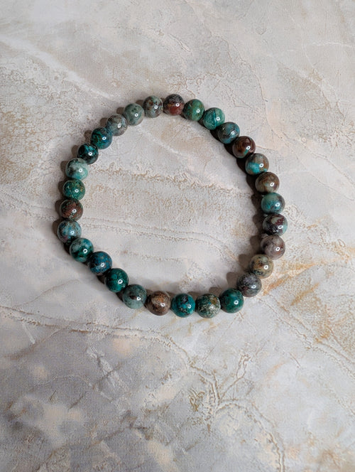 Ruby Zoisite 6mm Beaded Stretch Bracelet