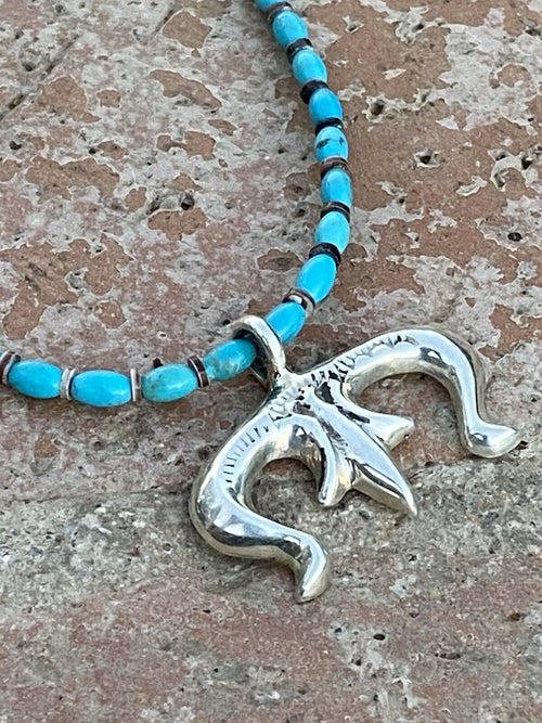 Navajo Sterling Silver Mini Naja Pendant