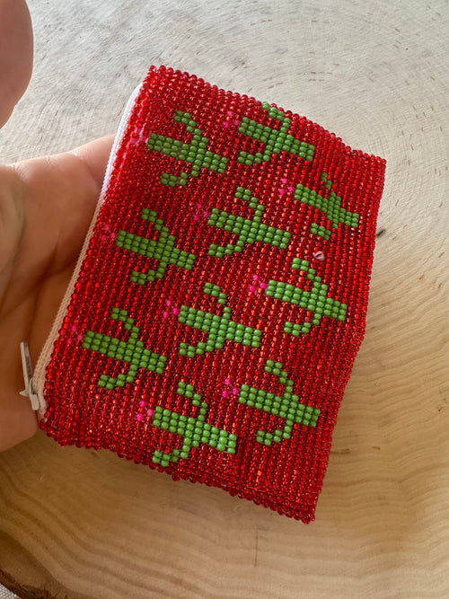 Handmade Beaded Saguaro Cactus Coin Purse