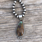 Navajo Turquoise  Sterling Silver Pendant