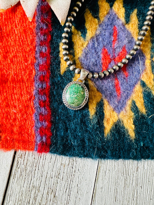 Navajo Sterling Silver & Turquoise  Pendant