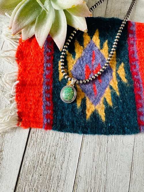 Navajo Sterling Silver & Turquoise  Pendant