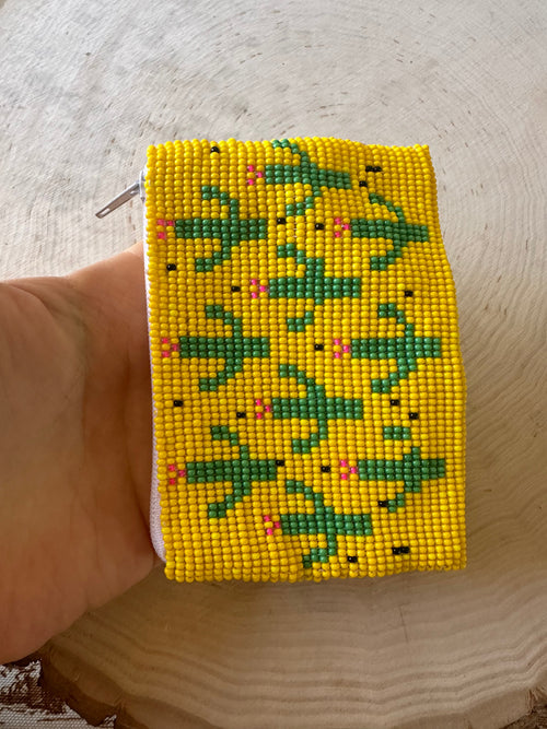 Handmade Beaded Saguaro Cactus Coin Purse