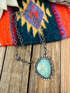 Navajo Sterling Silver & Turquoise Necklace