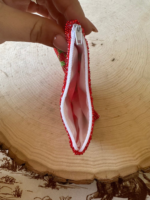 Handmade Beaded Saguaro Cactus Coin Purse