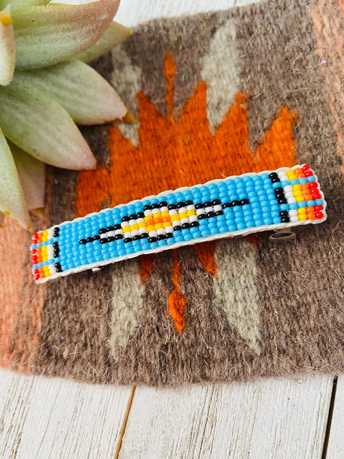 Navajo Handmade Beaded Barrette