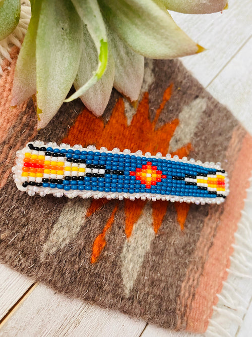 Navajo Handmade Beaded Barrette