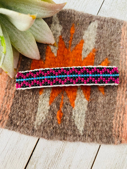 Navajo Handmade Beaded Barrette