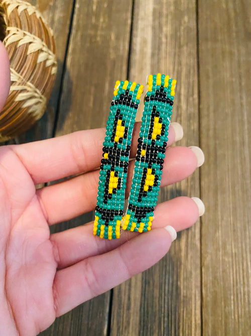 Navajo Handmade Beaded Barrette Set