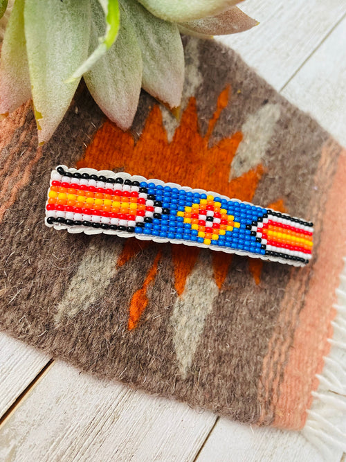 Navajo Handmade Beaded Barrette