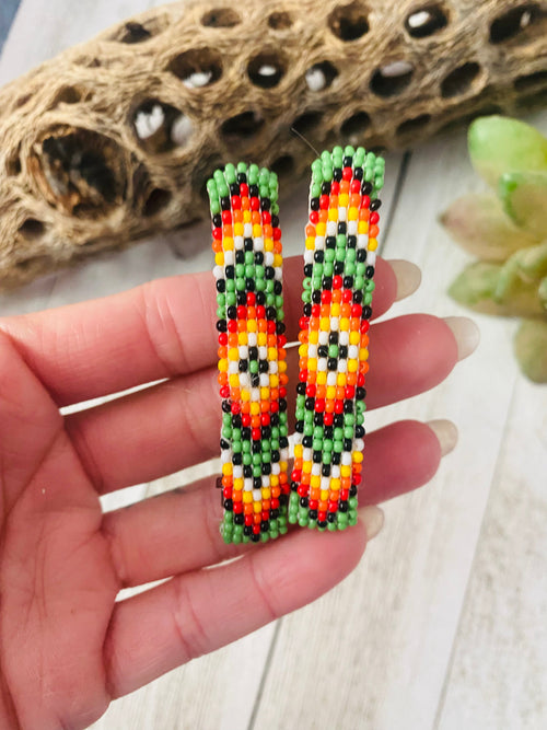 Navajo Handmade Beaded Barrette Set