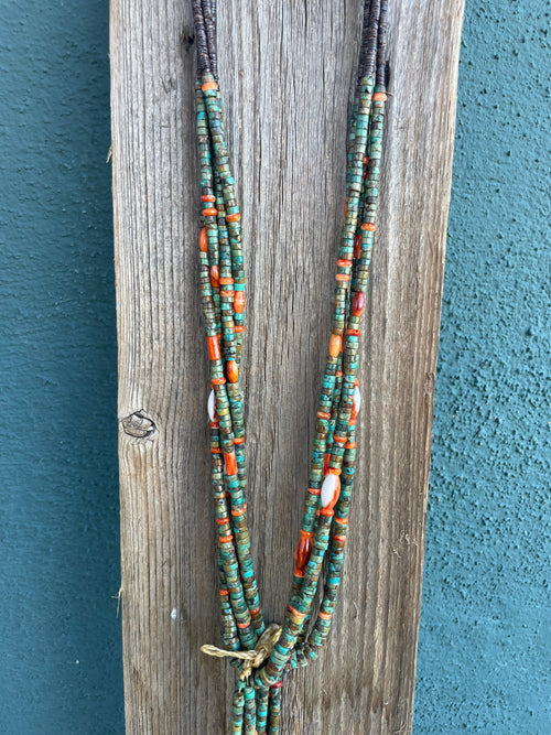 Navajo Jacla Beaded 4 Strand Necklace