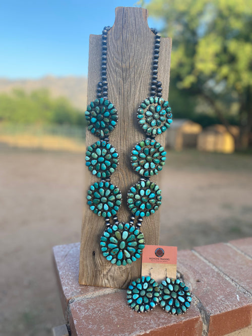 Ella Peters Royston Turquoise Statement Necklace Set