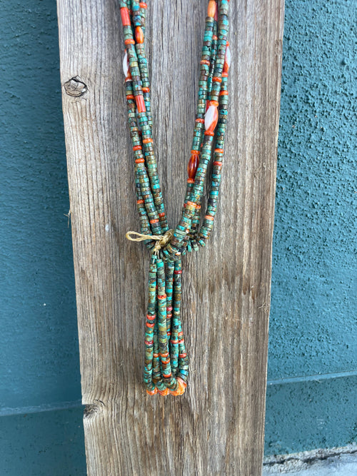 Navajo Jacla Beaded 4 Strand Necklace