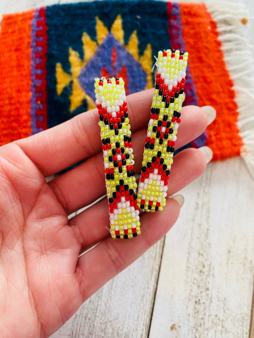 Navajo Handmade Beaded Barrette Set