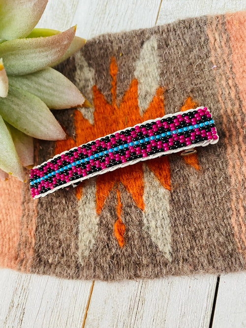 Navajo Handmade Beaded Barrette