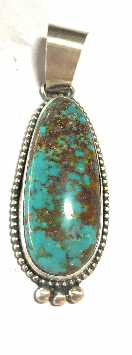 Navajo Turquoise  Sterling Silver Pendant